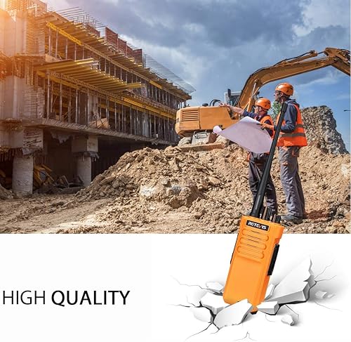 Miniatura 4 de Retevis Radios RT29 de 2 vías (paquete de 4), cargador de 6 vías Walkie Talkie RT29 (1 paquete), Walkie Talkies resistentes con micrófono de habla