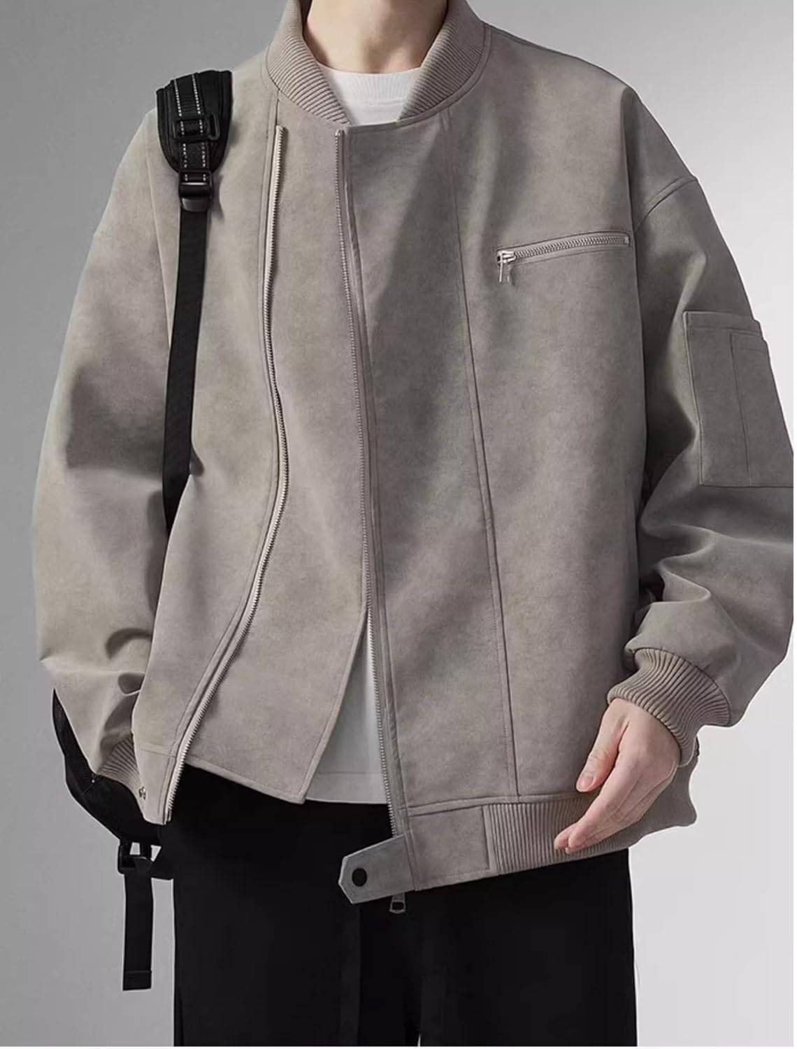 GUOYUXIAO Men's Jacket Male's Pocket Work Commuter Coat
