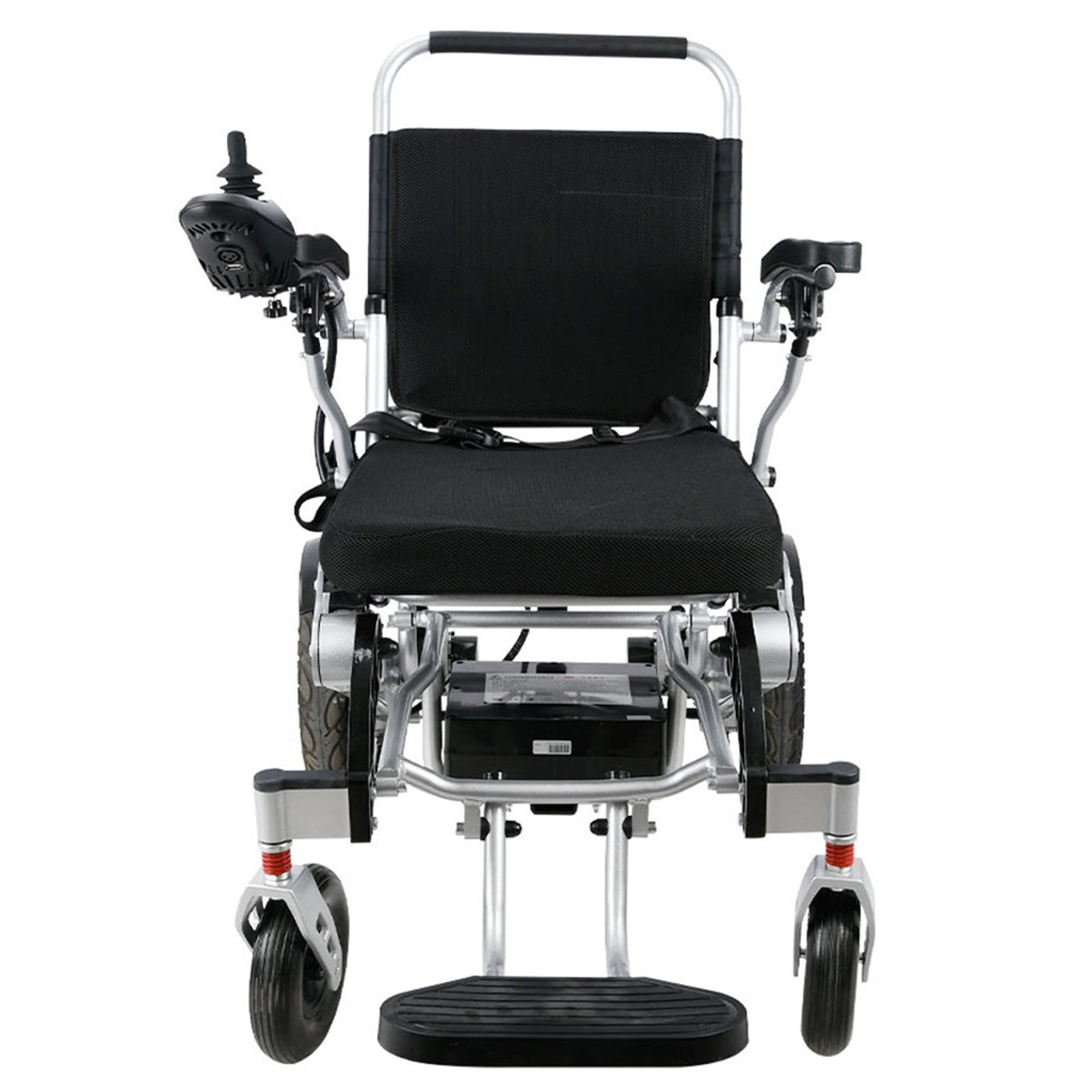 Sillas de Ruedas eléctricas para Adultos: Silla de Ruedas motorizada Plegable portátil, Motores potentes sin escobillas, batería Dual, Todo Terreno