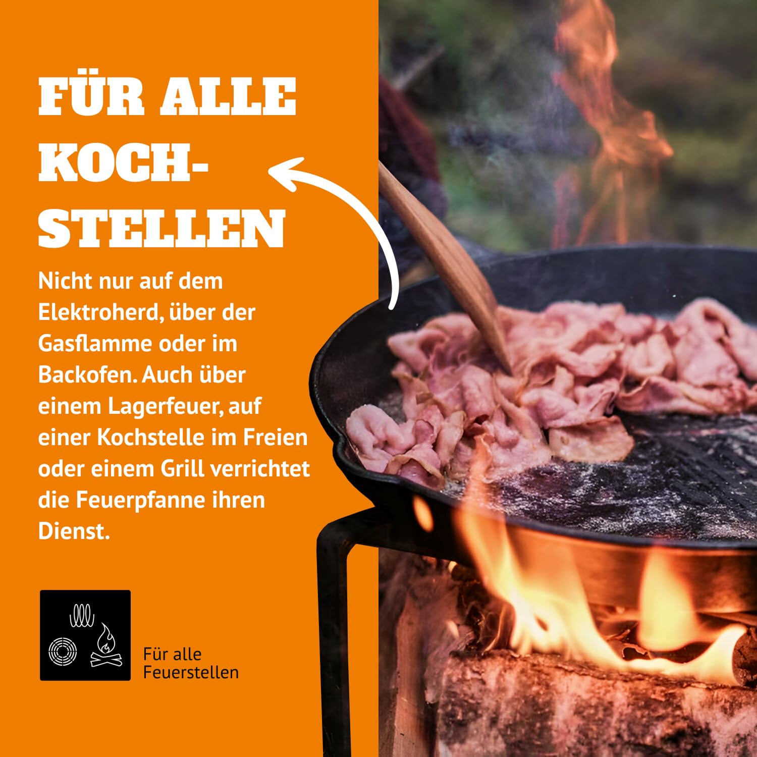 Petromax Skillet Met Steel En Handvat 25cm - Black and Blue BBQ
