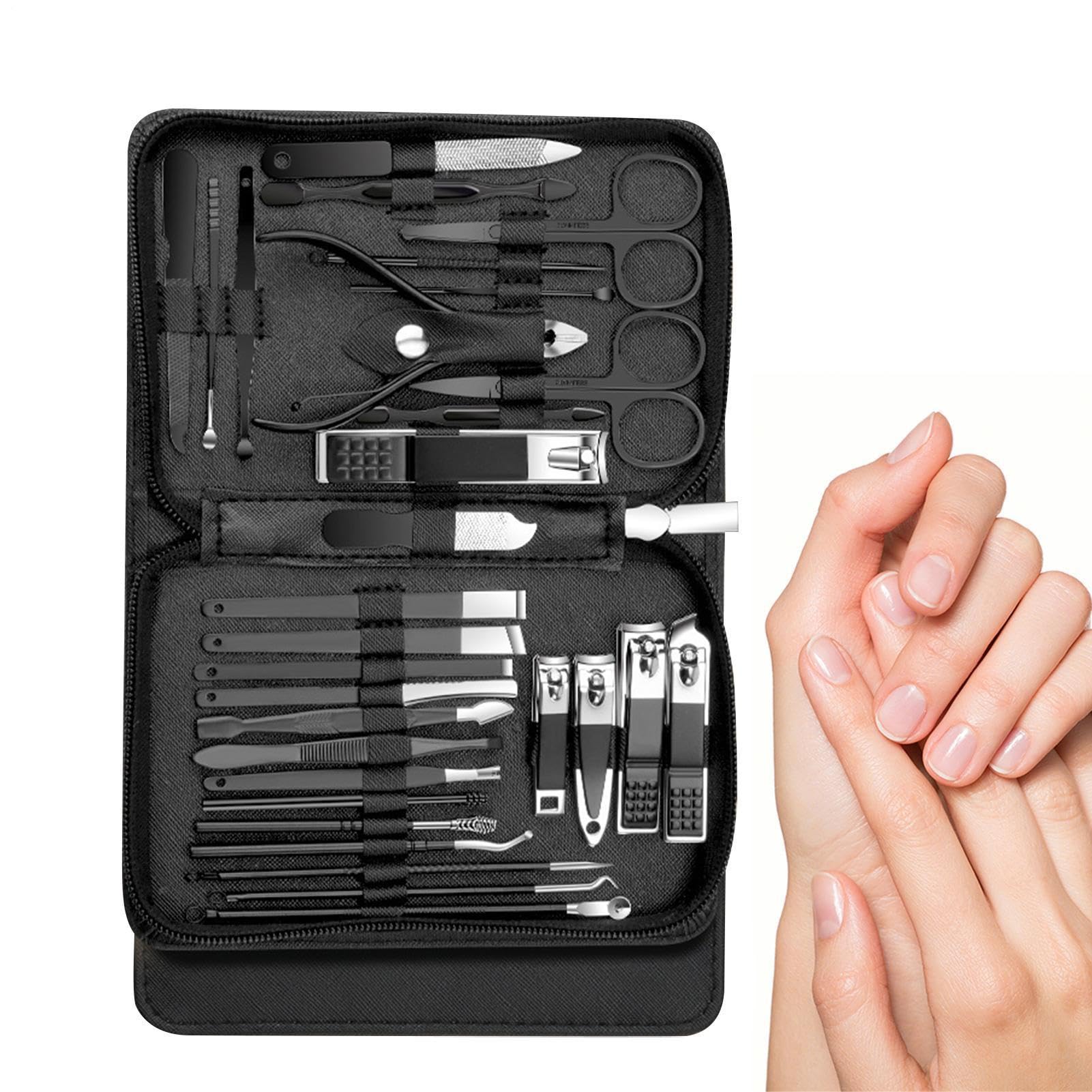 Kit Cortaúñas 30 Piezas Herramienta De Corte Y Acicalado Para Y Manicura