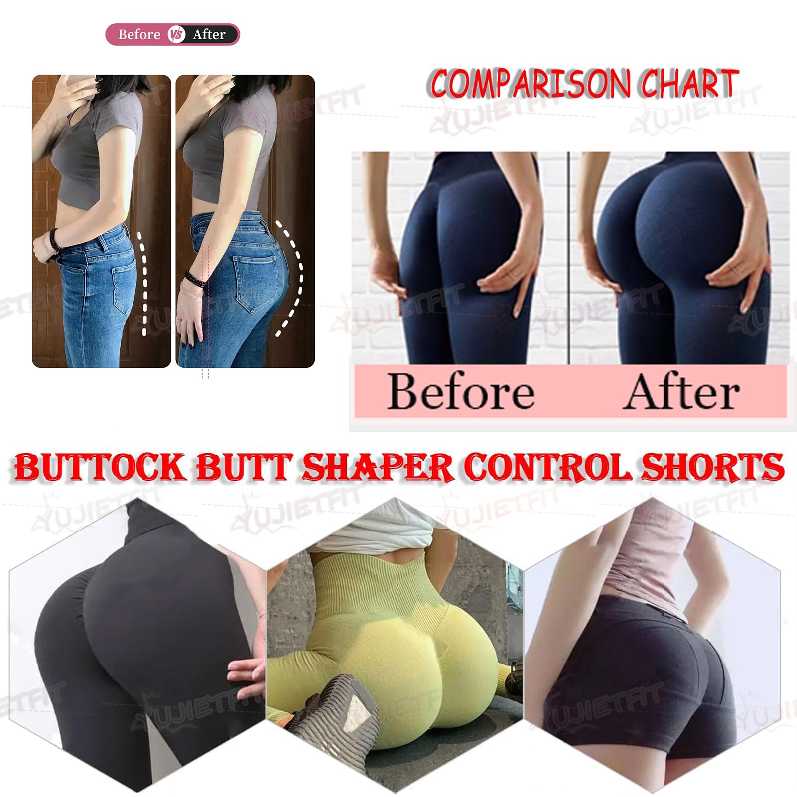 Adima Mutandine in Silicone con Imbottitura Finta per Glutei, Mutande Modellanti per Crossdresser, Pantaloni per Aumentare i Fianchi per Transgender e Drag Queen