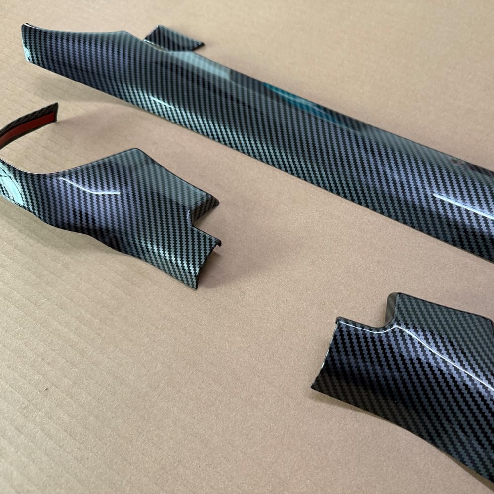 Carbon Fiber Pattern Center Consoles Panel Stickers Dashboard Trims Strips Inner Decals Fit for Ford Ranger 2024 2025 (Carbon Fiber Pattern)