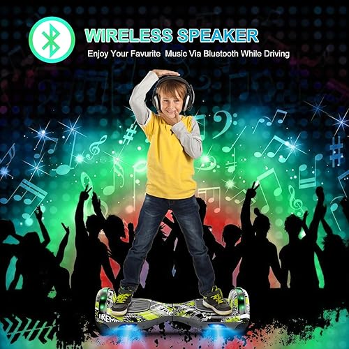 Miniatura 101 de CBD Patinete con luces LED Corlorful, ruedas de 6.5 pulgadas, scooter doble de 300 W para niños, niñas, niños y adultos, todas las edades A01-blanco