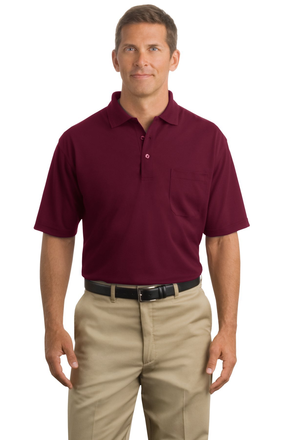 Cornerstone Men's Industrial Pocket Pique Polo