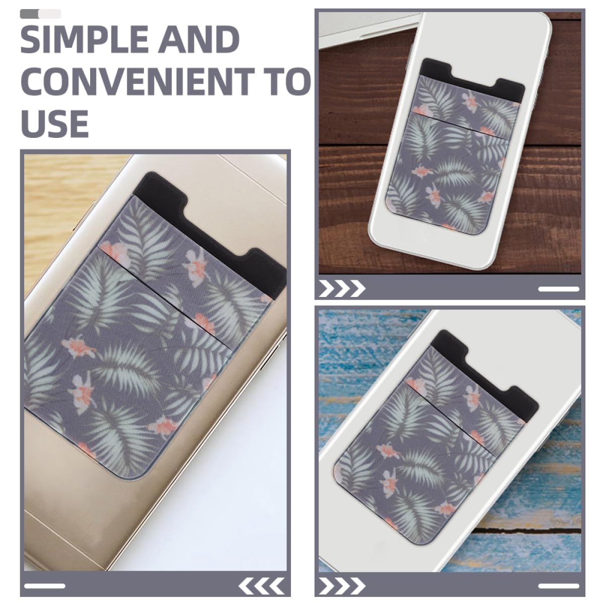 Uonlytech 10pezzi Porta Carte Adesivo Per Telefono Sottile e Pratico Wallet Per Smartphone Tasca Retro Per Carte Di Credito e Id Design Elegante e Funzionale Adatto Per Tutti Modelli Di