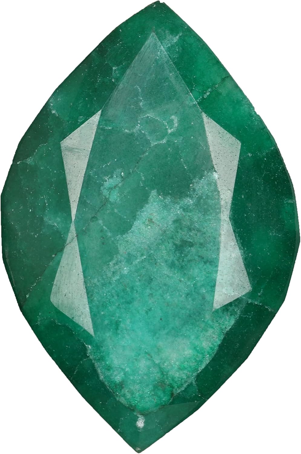 REAL-GEMS Loose Faceted Green Emerald 405 Ct. Natural Large Green stone Fine Fancy Cut Loose Gemstone