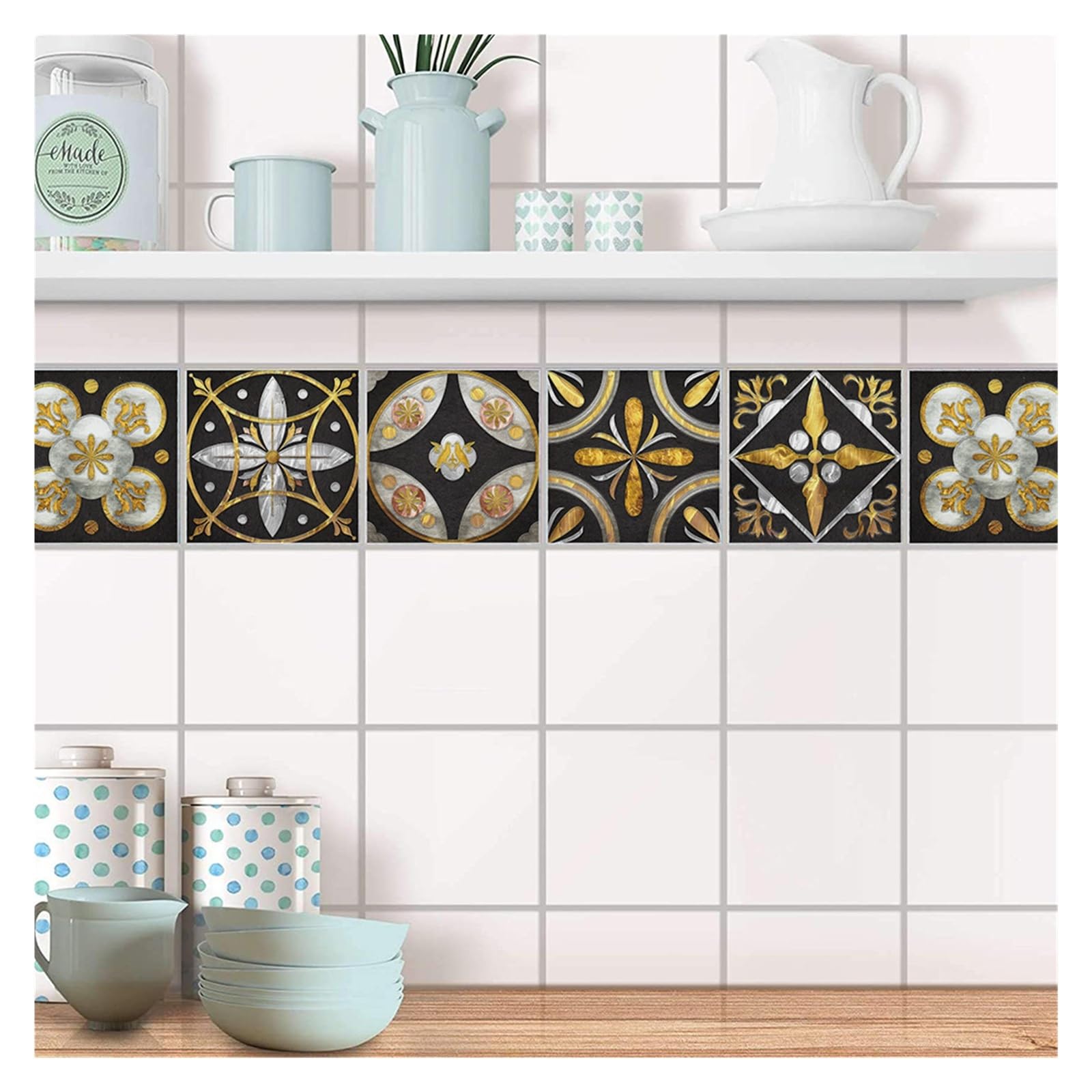 Adhesivo decorativo for pared, decoración moderna de azulejos for gabinete
