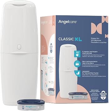 Angelcare Angelcare Classic XL - Poubelle à Couches Ergonomique avec Clapet Anti-Odeurs