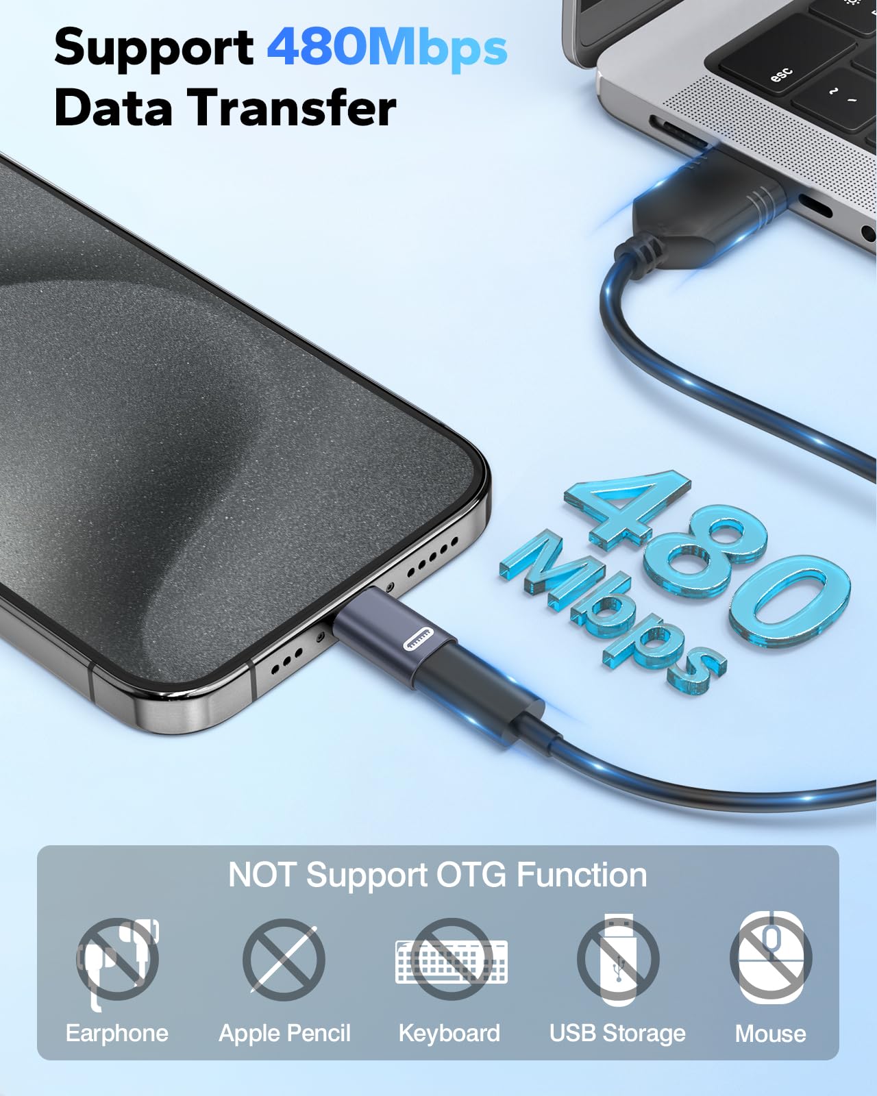 Lightning Female To Usb C Adapter Female Lightning To USB C Male