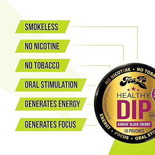 Vista 52 de Teaza Bolsas energéticas, sin tabaco, sin nicotina, sin humo, alternativa al tabaco y inmersión energética, alternativa al tabaco para masticar