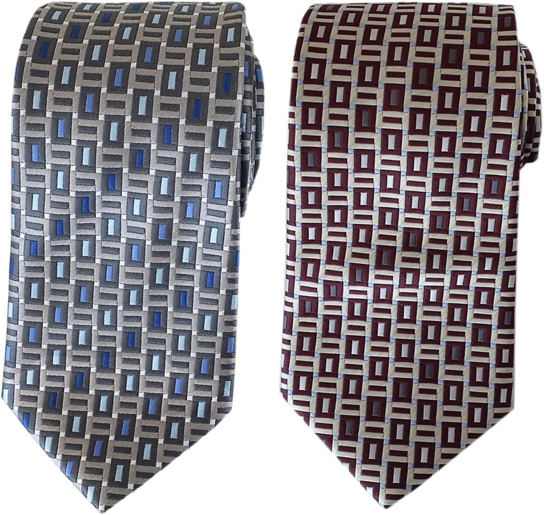Extra Long Tie 63" Rectangle Men's Woven Jacquard XL Necktie