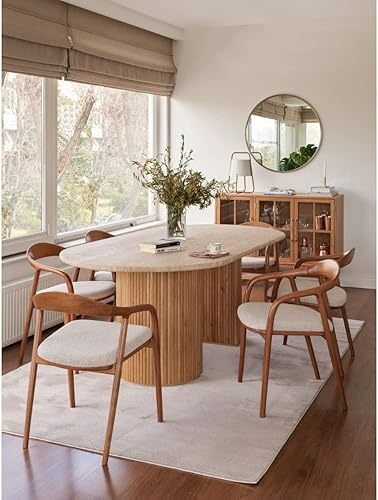 Miniatura 5 de Revival Rugs Stripe - Alfombra lavable de 7 pies 10 x 10 pies para sala de estar o dormitorio, 100% reciclada, certificado Oeko-TEX, pelo mediano,