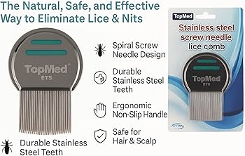けこ Amazon | Top Med LICE コーム スチール スクリュー ニードル
