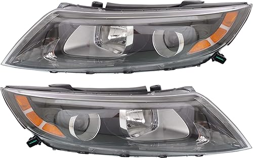 Garage-Pro Faros delanteros compatibles con Kia Optima 2014-2015 para el lado del conductor y del pasajero