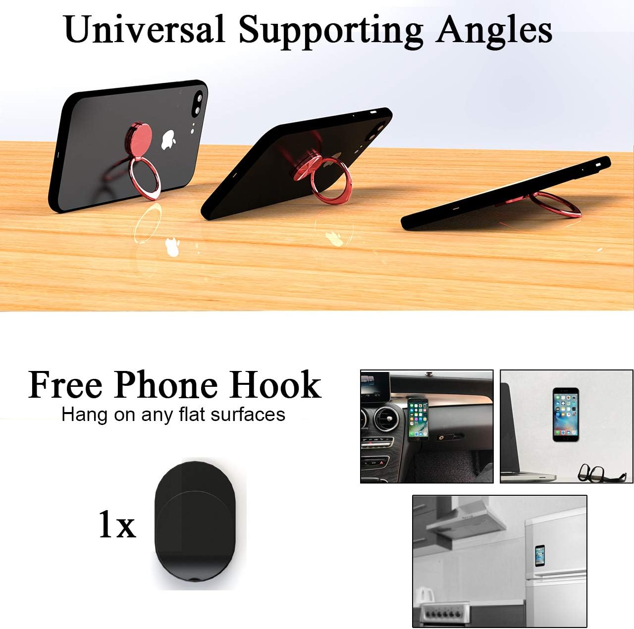 Attom Tech Ultra Slim Phone Ring Holder (Rose Gold)