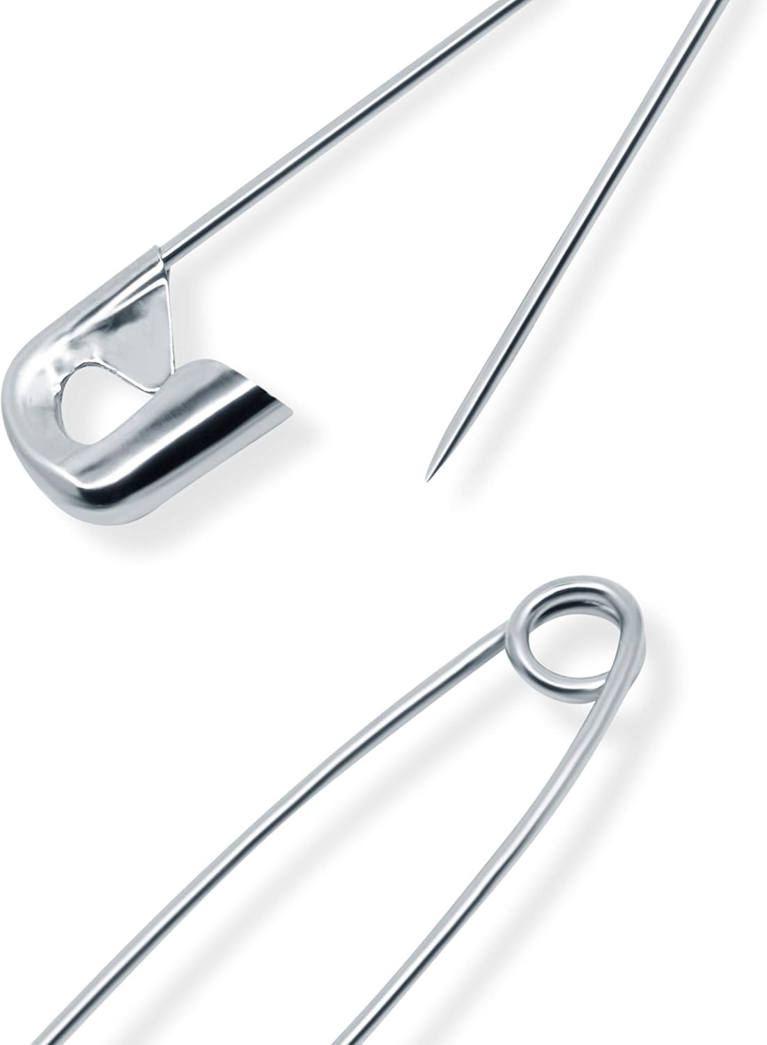 Dritz 460 Safety Pins, Nickel Plated Steel, Assorted Sizes (50-Count)