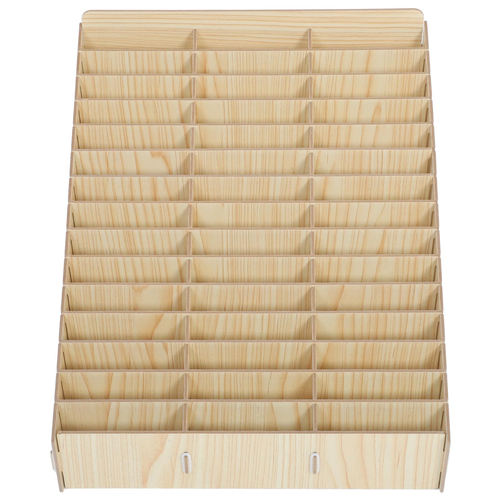 GALPADA Scatola Organizer in Legno D'acero 45 Scomparti Multiuso, Portaoggetti per Piccoli Articoli e Materiale da Ufficio, per Scuola e Aula