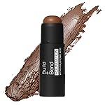 Palladio BUILD & BLEND Foundation Stick, Medium Coverage Buildable Contour Stick for Face, Ultra Blendable Creamy Formula for a Natural Shine Free Finish, Professional Makeup, 0.25 Ounce (Warm Brown)