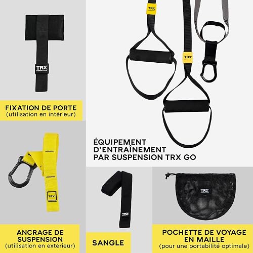 Sangle De Suspension TRX Go - Pour Pratiquer Le Fitness Partout Même En Déplacement - Accès A l'Application TRX Training Club Inclus - Gris - 7