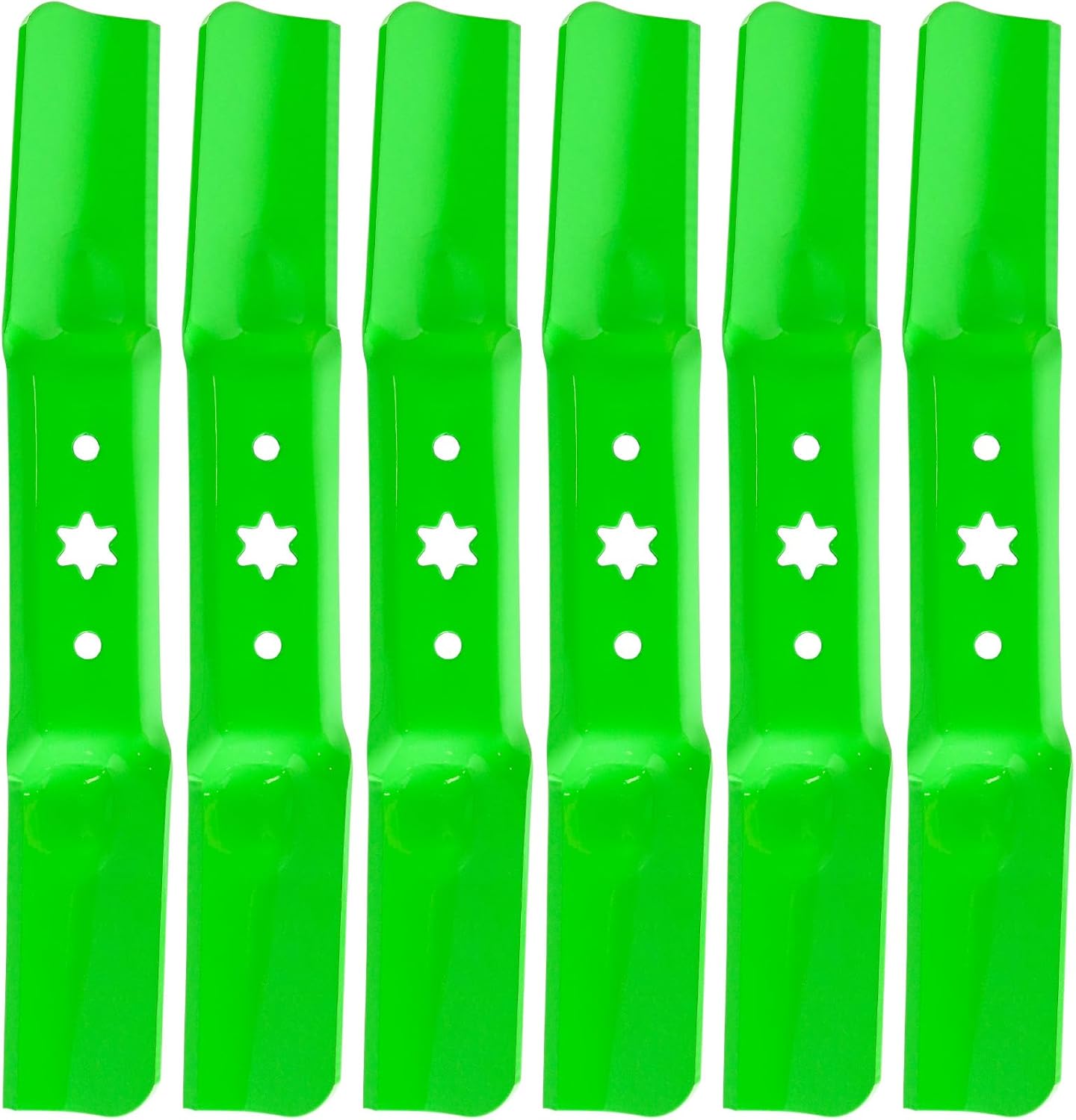 50" Deck Mower Blades (742-05052 942-05052) Fits Cut MTD Cub Ca det RZT-50 ZT1-50 XT1-LT50 ZT2-50 LTX 1050 XT2-LX50 T Roy-Bilt Super Bron co Mus Tang XP Zero Turn Mower (6 PCS)