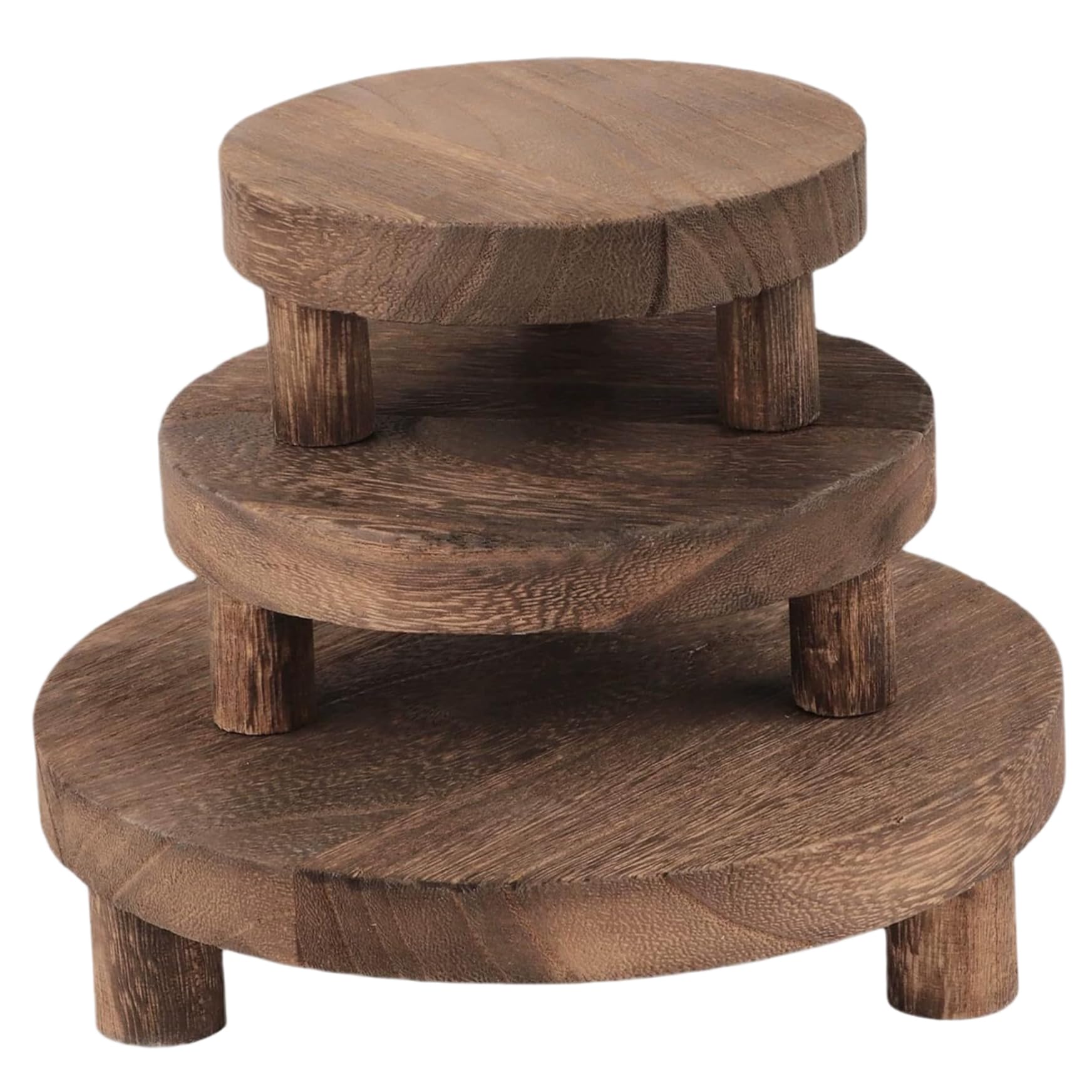 Tabourets pour plantes d'intérieur en bambou présentoir vintage pour salon et balcon