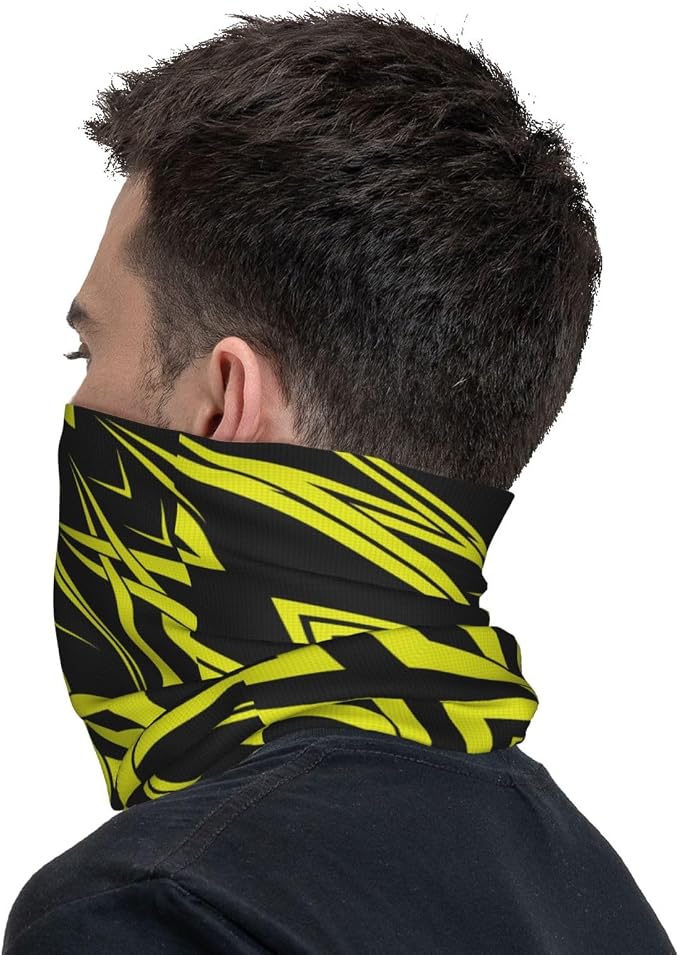 Black Yellow Stripes Balaclava Multipropósito para Hombre y Mujer miniatura 5