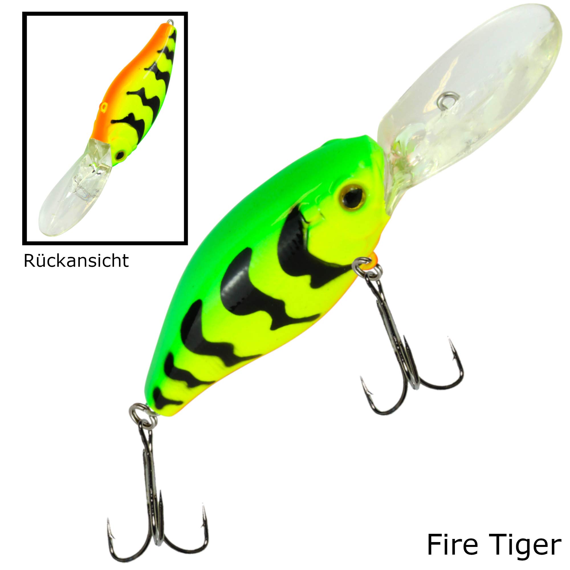 4 Seika Pro Wobbler Kobe 7cm 19g - Kunstköder Set zum Spinnfischen, Köder für Hecht & Barsch, Crankbait, Barschwobbler, Hechtwobbler