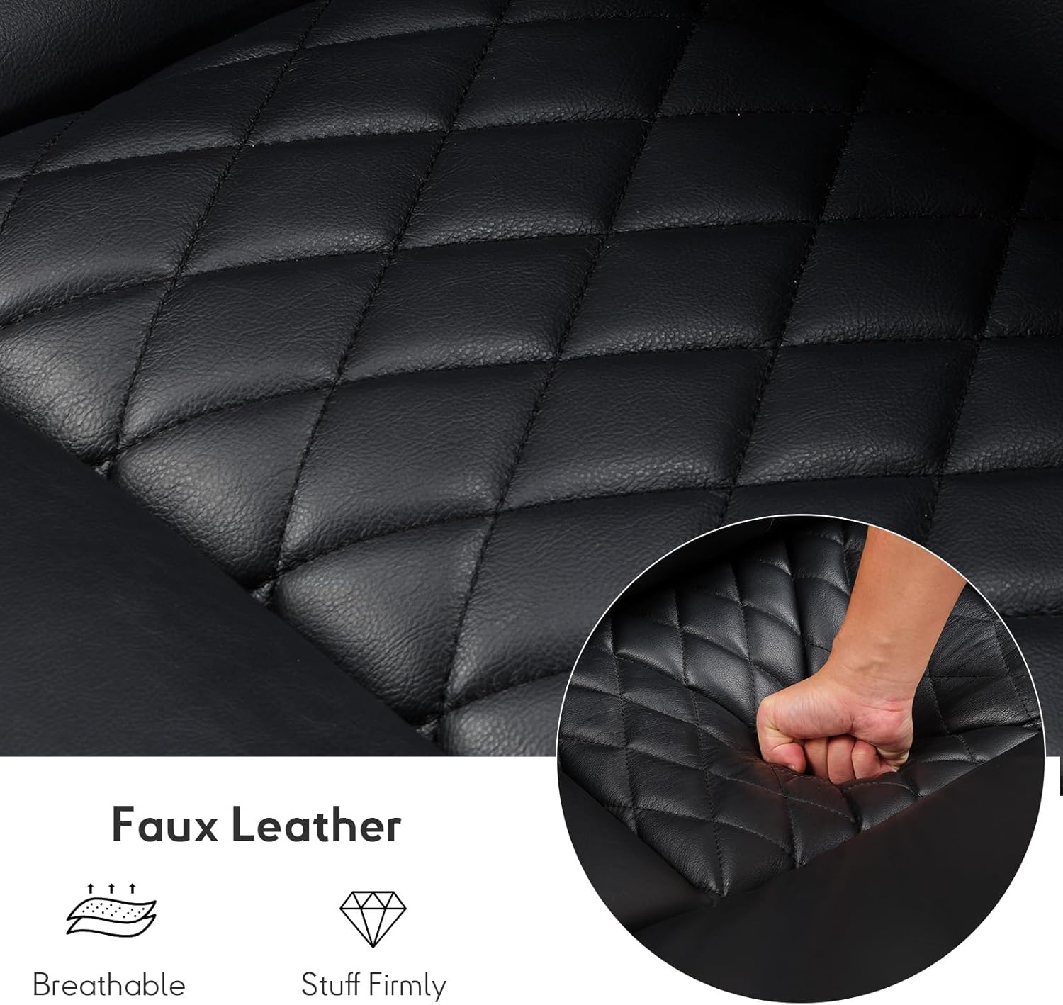 Bonzy Home Power Recliner Chair with Ambient Lighting, Faux Leather Dual Motor Electric Reclining Chair Home Theater Seating with Adjustable Headrest, Cup Holders, USB & Type-C Charging Port, Black