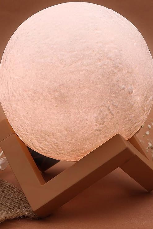 3D Moon Shaped Decorative Night Light