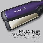Remington 1 3/4" Flat Iron, Hair Straightener with Anti-Static Technology, 30-Second Heat Up & 60 Minute Auto Shut-Off, 30% Longer Ceramic Floating Plates, Titanium + Ceramic Coating