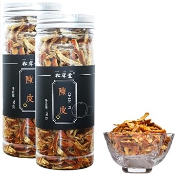 HQZMCTE Natural Herbal Tea Healthy Tea Xinhui Chen Pi Tea 2.46oz/70g Dried Orange Peel Shredded Chen Pi