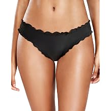 Women Twist Bikini Bottom Full Coverage Ruched Bathing Suit Bottoms | V Cut, Swimsuit Bottom Only, High Cut, Full Lining