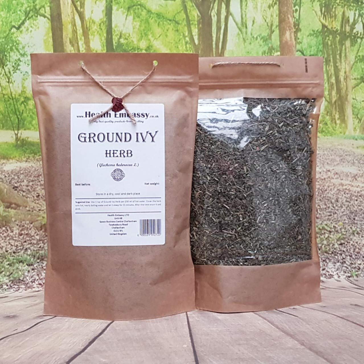 Health Embassy Ground Ivy Herb | Glechoma hederacea L | Herbal Tea (100g)
