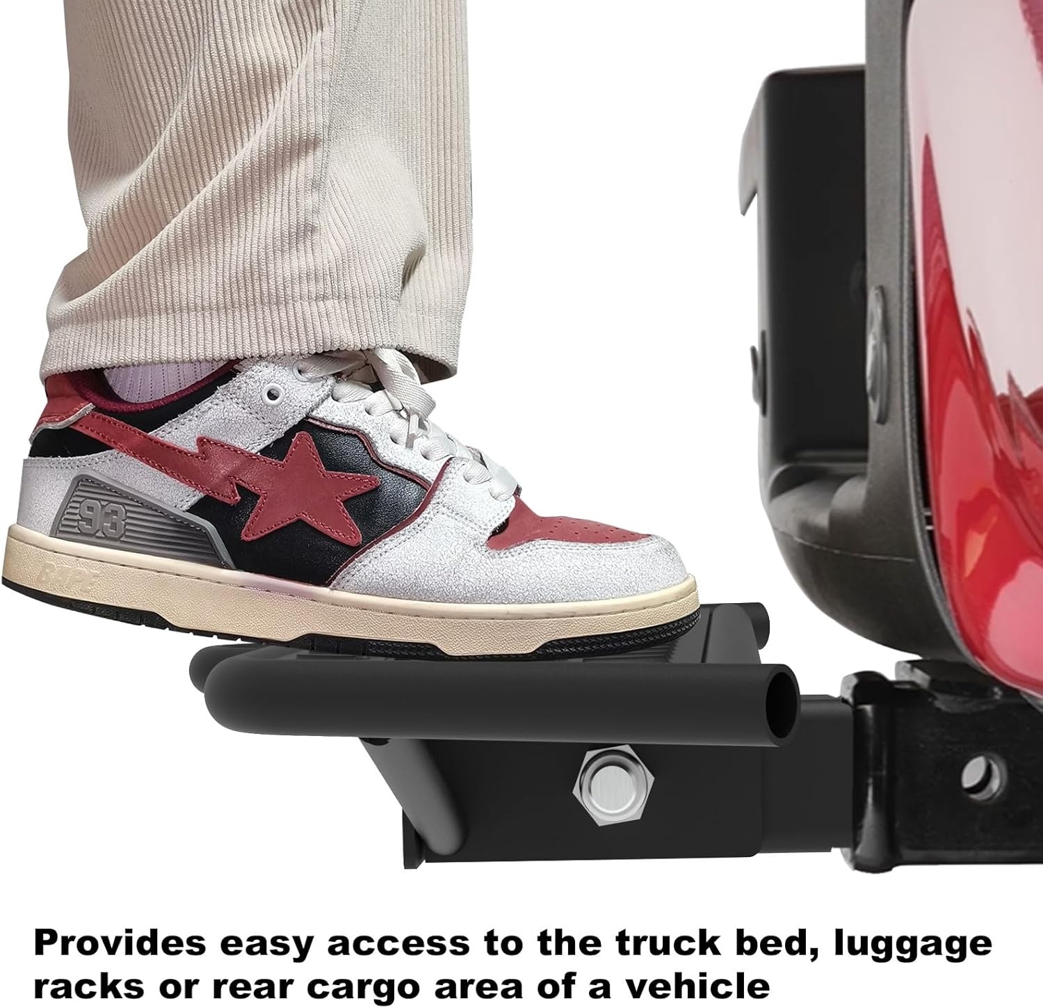 Hitch Step 2 inch Receivers, Fit Trailer,Tow,Truck Hitch Step,Tailgate Step,Hitch Steps for Pickup Truck,Hitch Bumper Guard Heavy-Duty Tow Straps 27 inch Platform