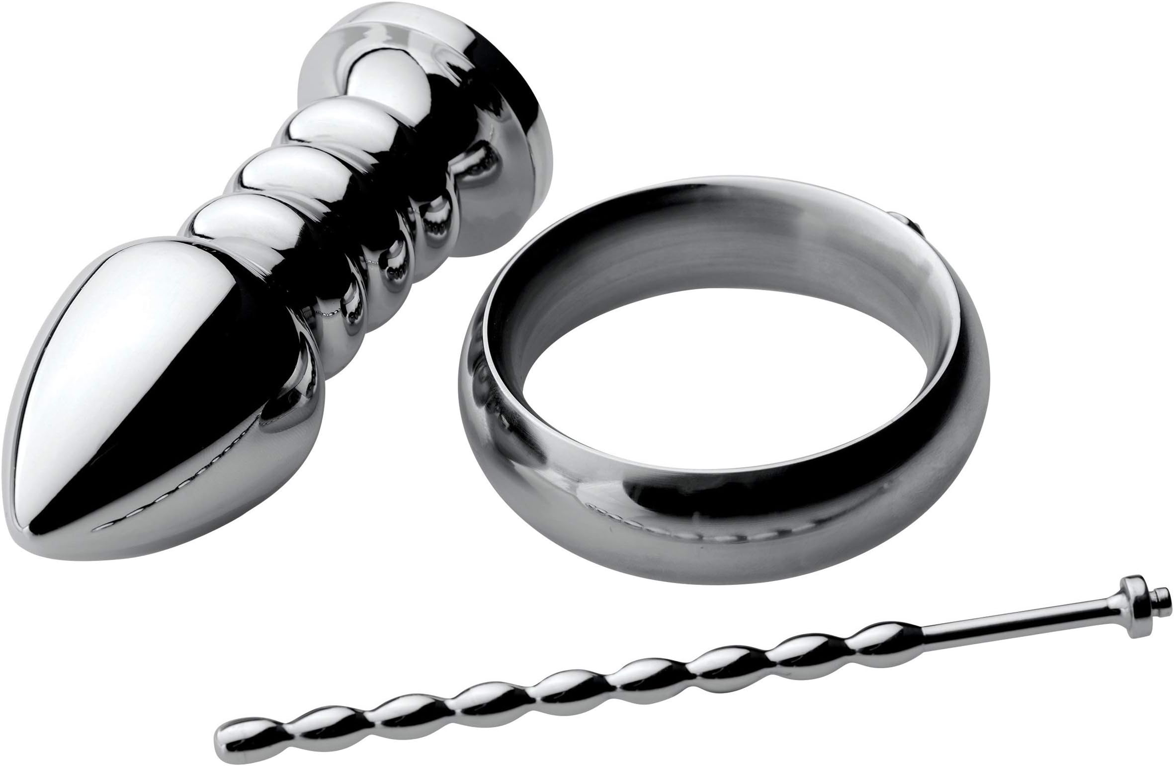 Zeus Deluxe Series Voltaic for Him Stainless Steel Male E-stim Kit