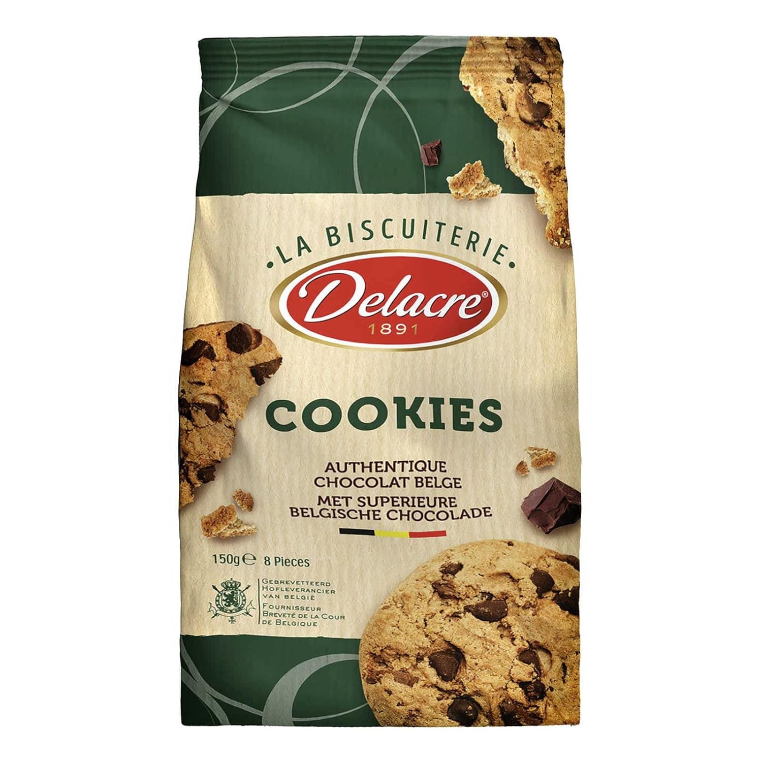 Delacre Cookies Cookies With Superior Belgian Chocolate 8