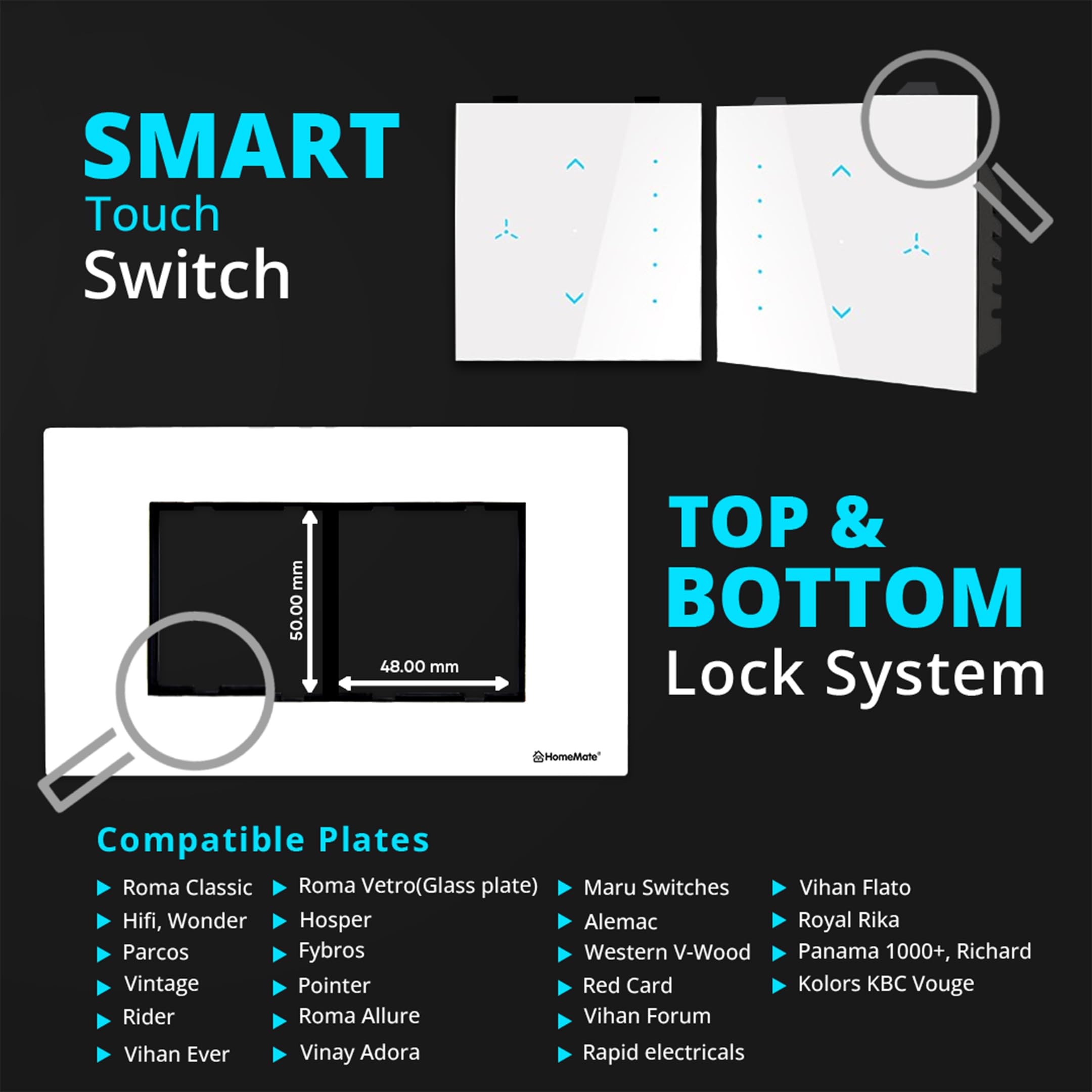 HomeMate Smart Fan Switch - Alexa & Voice Control -2 HomeMate Smart Fan Switch - Alexa & Voice Control -2