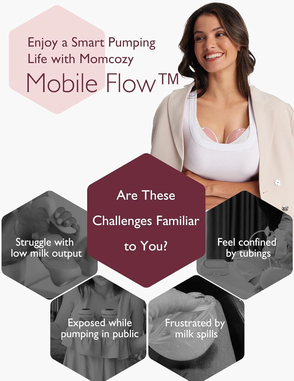 Momcozy Breast Pump Hands Free Mobile Flow | M9, App Discreet Control with Personalized Multi-Modes & 15 Levels, Independent Breastmilk Storage, Wearable Breast Pump M9 24mm, 2 Pack Cozy Red Momcozy Breast Pump Hands Free Mobile Flow | M9, App Discreet Control with Personalized Multi-Modes & 15 Levels, Independent Breastmilk Storage, Wearable Breast Pump M9 24mm, 2 Pack Cozy Red