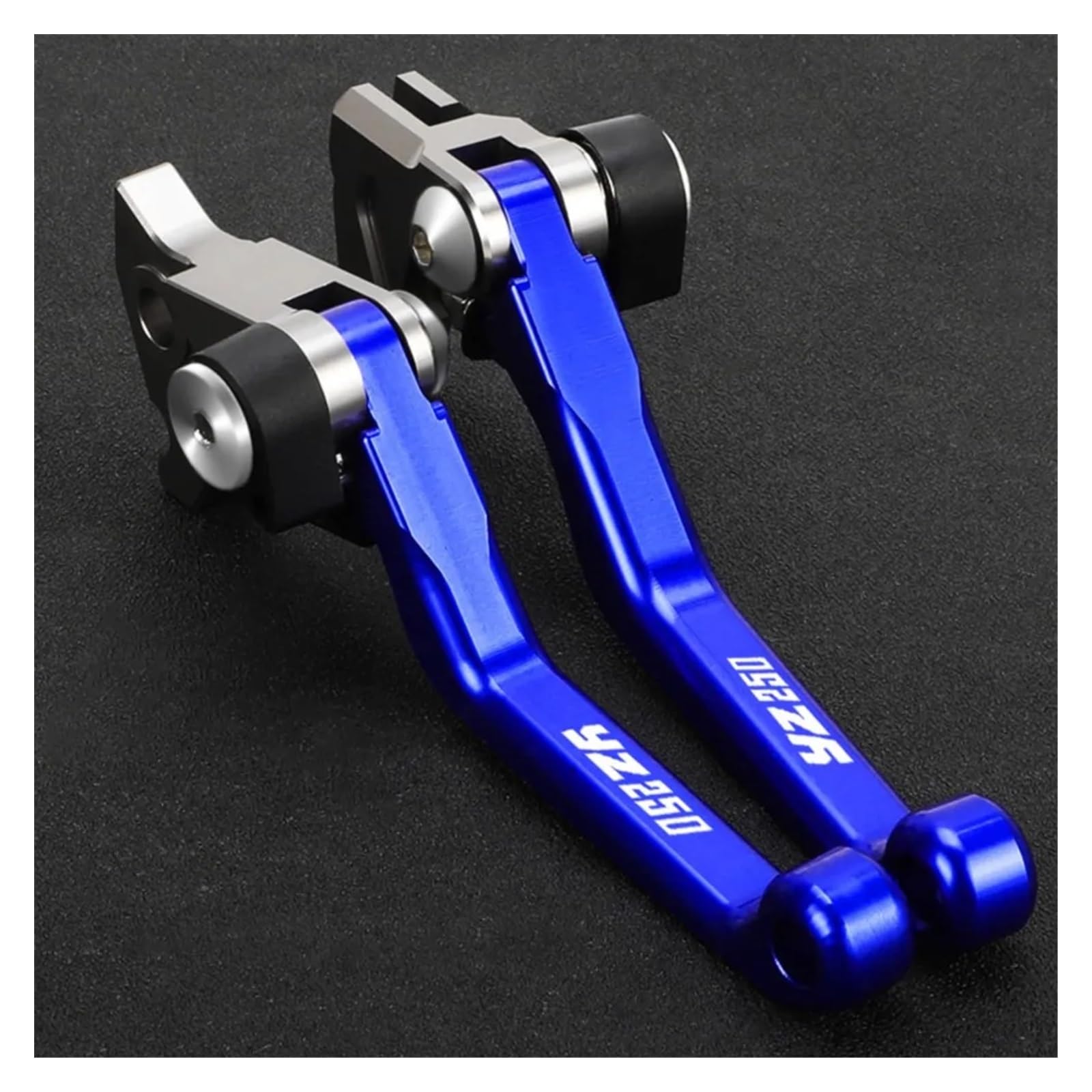 Freno Motocicleta Manija Palancas De Embrague Freno para Motocicleta YZ250 2015-2018 2019 2020 2021 2022 2023 2024 Pivote Manillar Moto Cross(Blue no Logo)