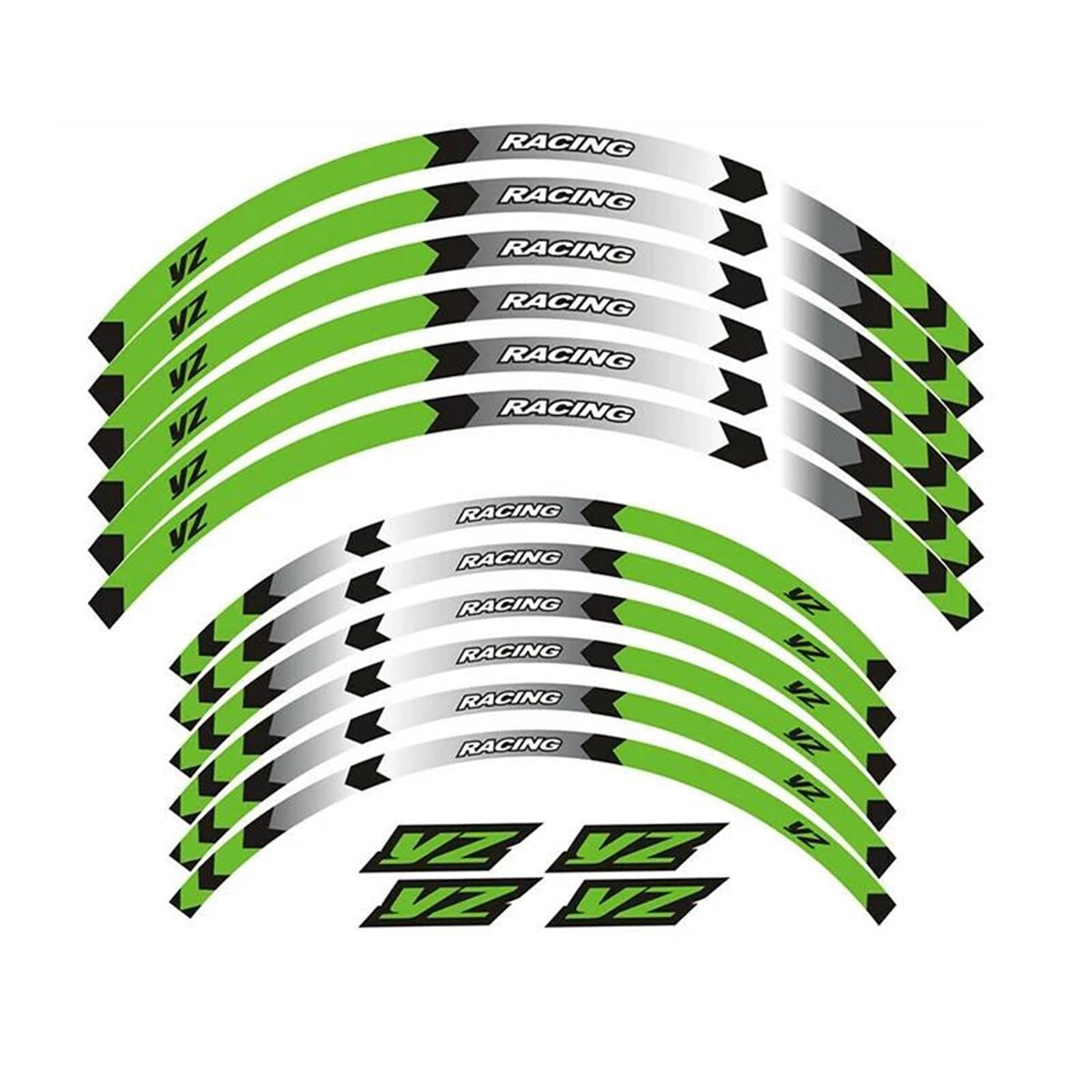 21 "19 Rim Wheel Stripes Tape Stickers for Yamaha YZ 250F/450F/450FX 125/250