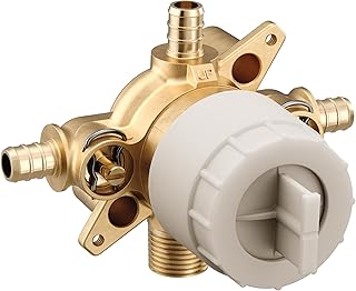 Moen U140XS M-CORE 4 Port Tub and Shower Pre-Fabricated Mixing Valve with Crimp Ring PEX Connections and Stops