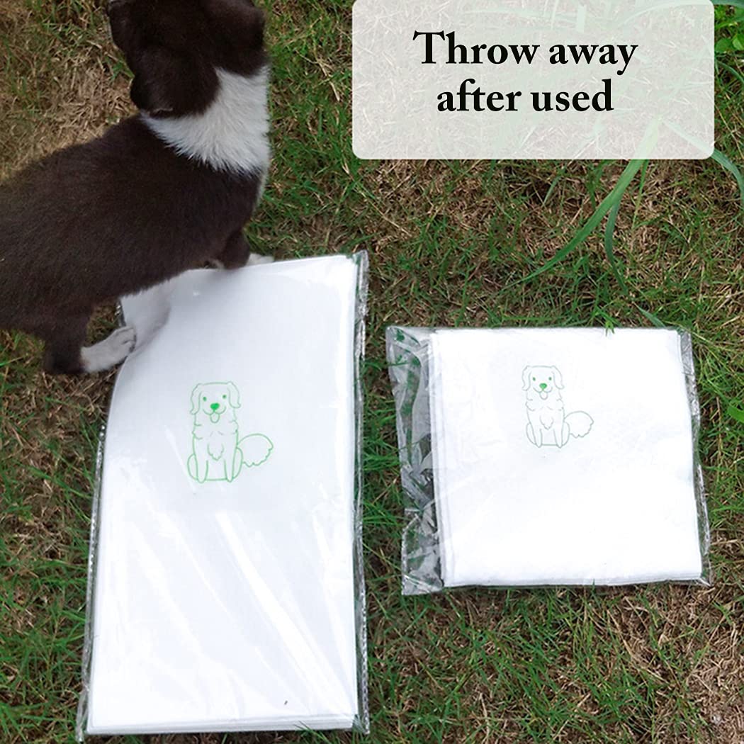 10 STK. Einweg-Haustiertücher groß, wasseraufnehmendes Hundebadetuch und Trockentuch für Hunde und Katzen aus Vliesstoff, weich, für Zuhause, Auto und Flugreise, 70 x 130 cm