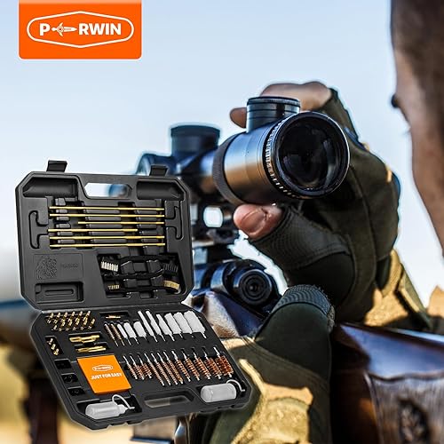 Miniatura 7 de Universal Gun Cleaning Kit for All Caliber Pistol Rifle Handgun Shotgun Hunting Cleaning Kit with Brass Rods and Tough Carrying Case, Gun