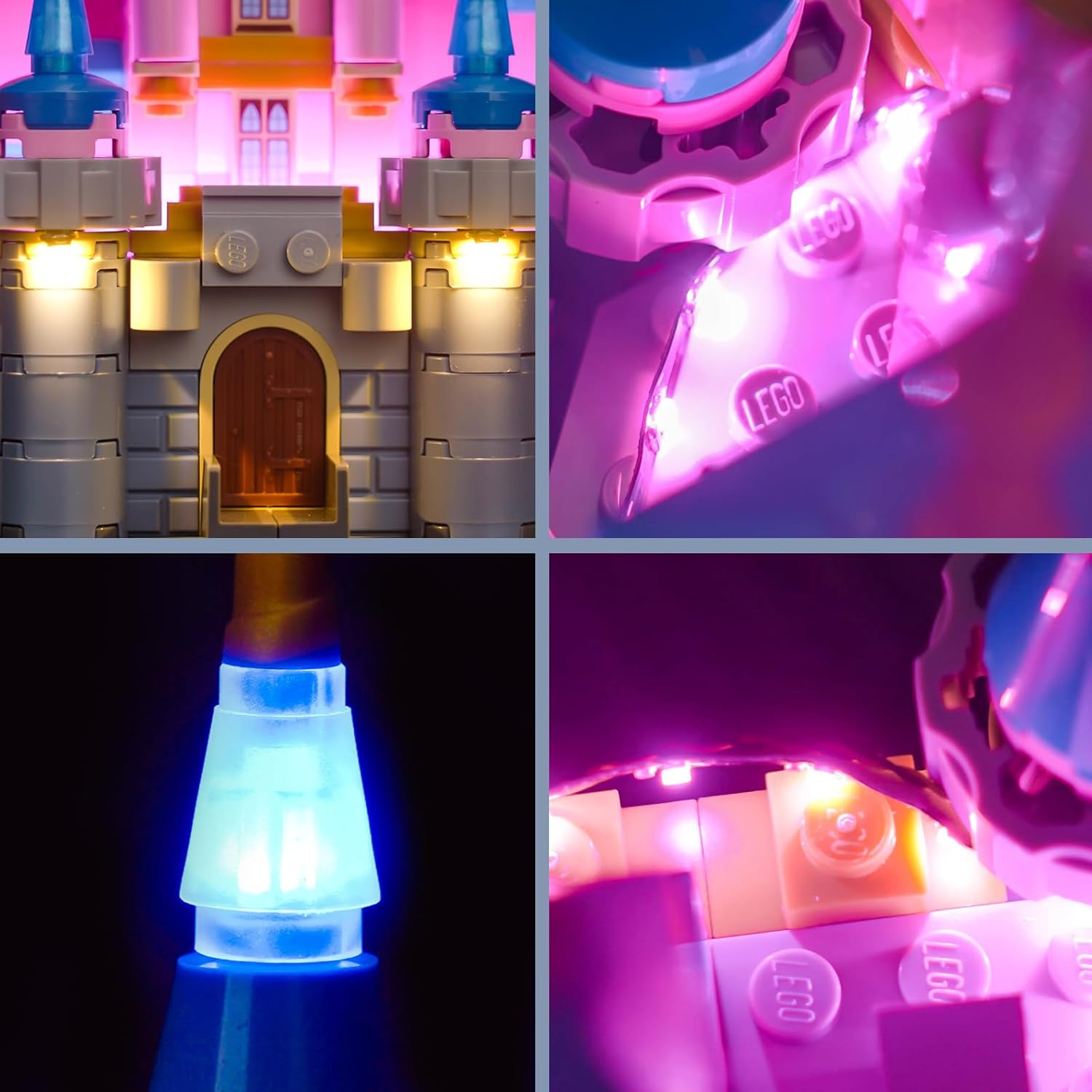 BrickBling LED Lighting Kit Compatible with Lego Mini Sleeping Beauty Castle, Creative Light Compatible with Lego 40720-No Model Included