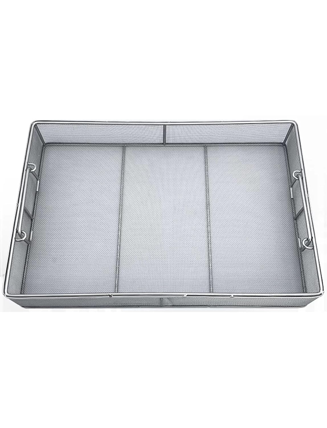 Custom 304 Stainless Steel Sterilization Basket - Heavy Duty Surgical Instrument Tray, Medical Storage Container for Surgical Medical Dental Instruments with Precision Mesh(45x30x20cm/17.7x11.8x8in)