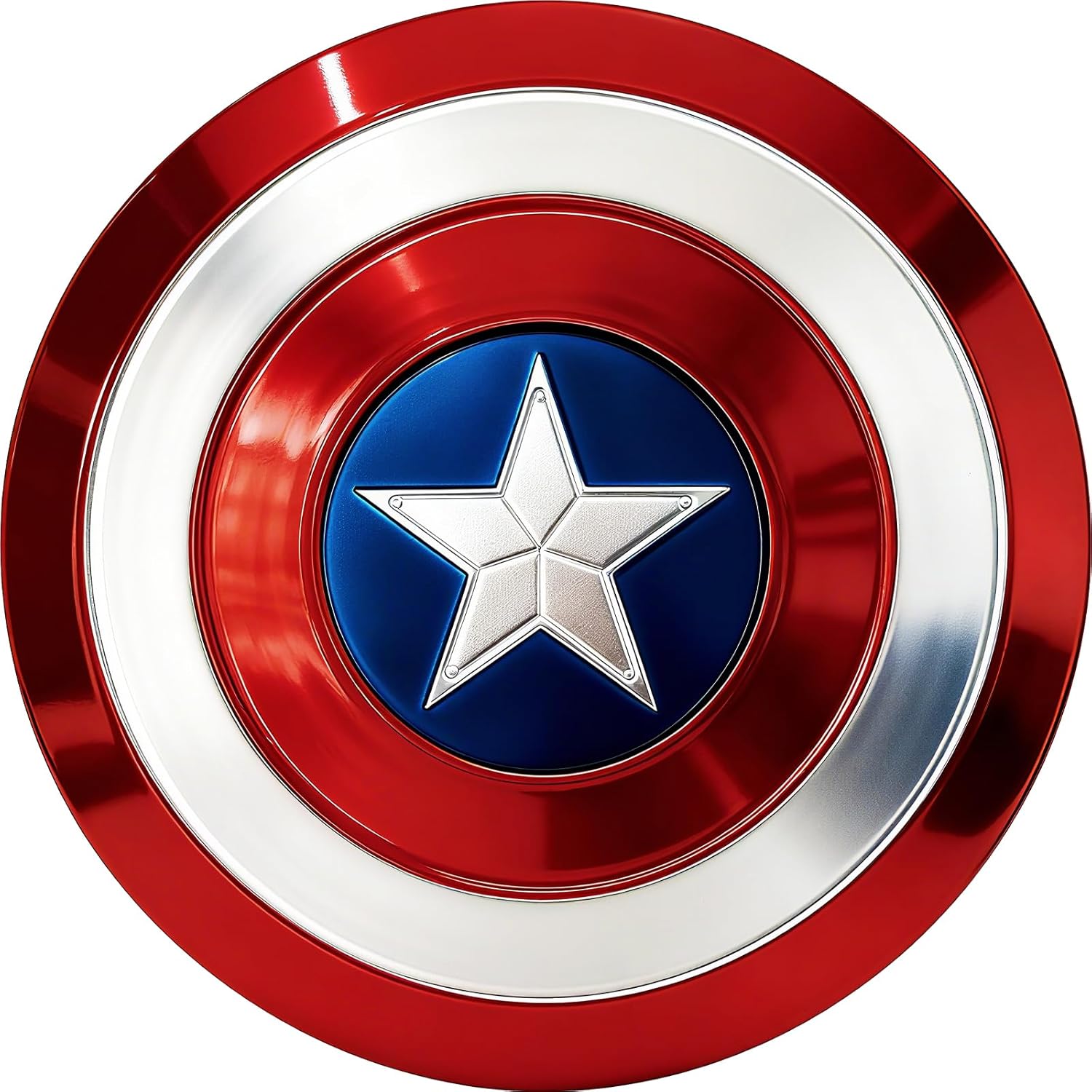 18.7 Inch Metal Round Superhero Shield,Cosplay Costume Shield Prop,Metal Role Play Armor Shields for Halloween Party Costume,Superhero Theme Party Decoration