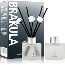 Brakula 2 Pack Reed Diffuser Set, Eucalyptus & Mint Scent, 6.76 fl oz