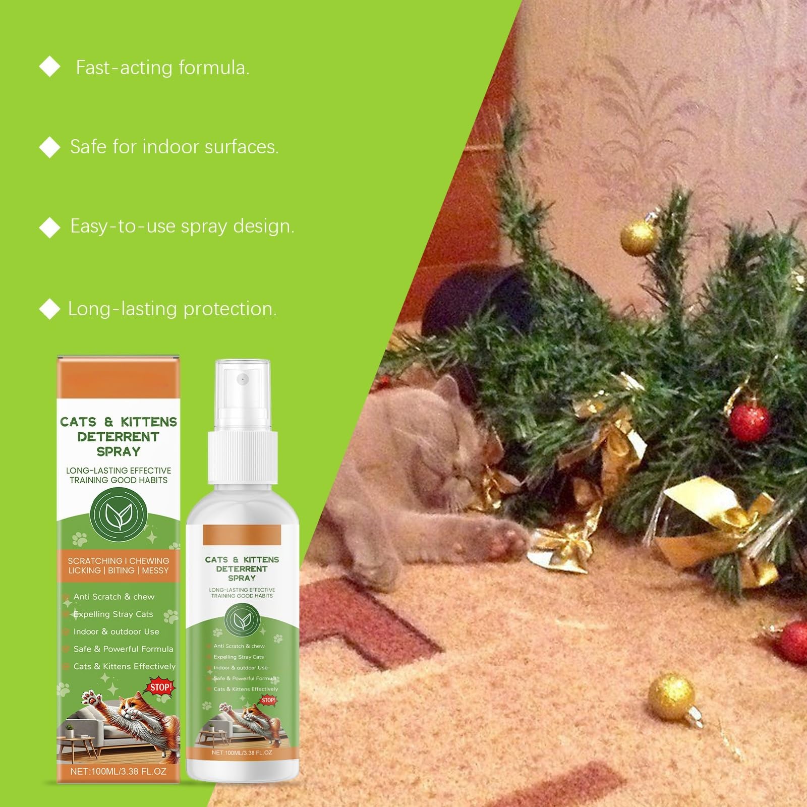 Spray Repellente per Gatti Anti Graffio 100ml