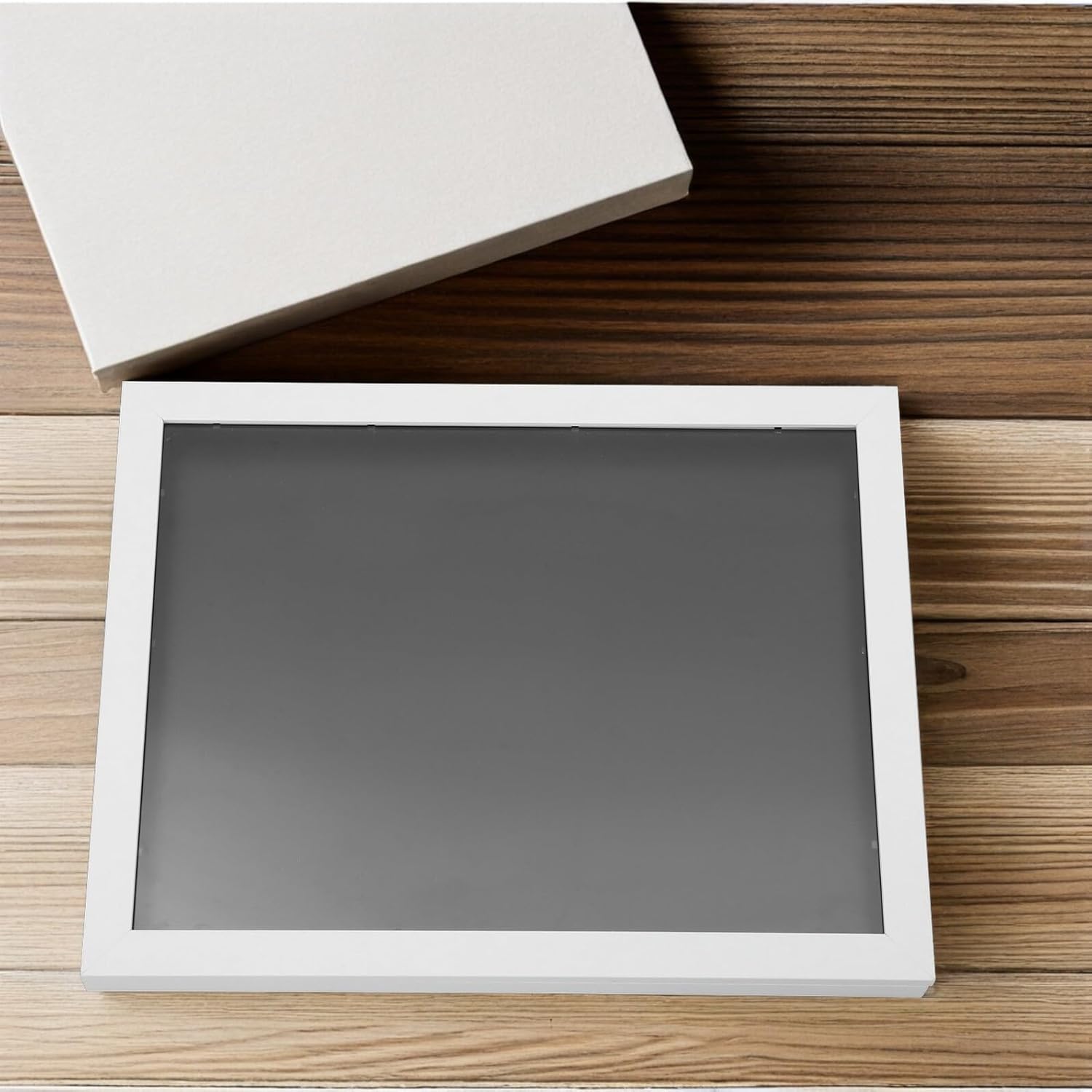 Wooden Shirt Display Case Shadow Box 14x18 Inch with Hinged Door for Sports Jersey Showcase Football Baseball Memorabilia Frame for Home Décor